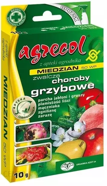 Agrecol Miedzian 50 WP 10g Zwalcza Choroby Grzybowe Growshop GrowTent