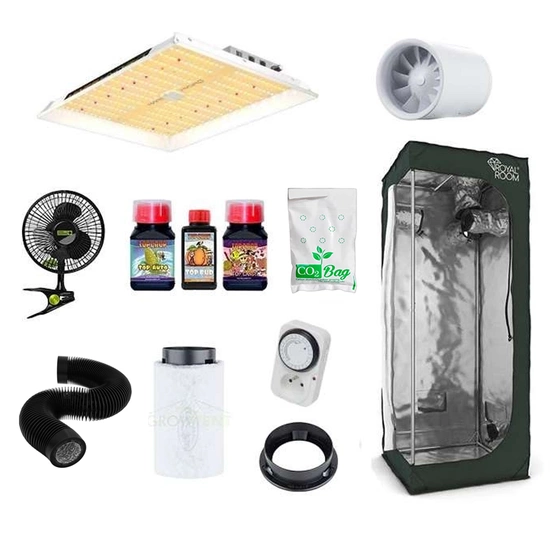 Growbox Zestaw RoyalRoom 60x60x160cm + Lampa Mars Hydro TS1000 150W LED Grow