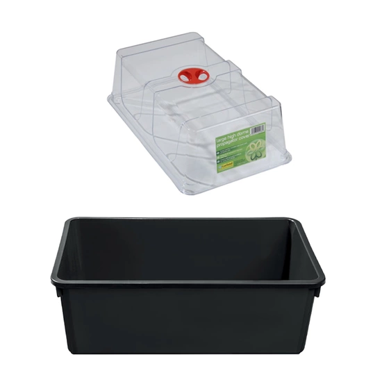 Garland Propagator dla roślin głęboki bez otworów 37,5 x 23 x h24,5 cm  