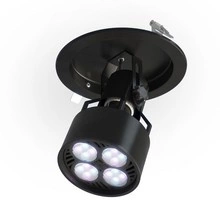 Zestaw VERTICANA® Żarówka LED + Ceiling Holder | CZARNY | soczewka 80°