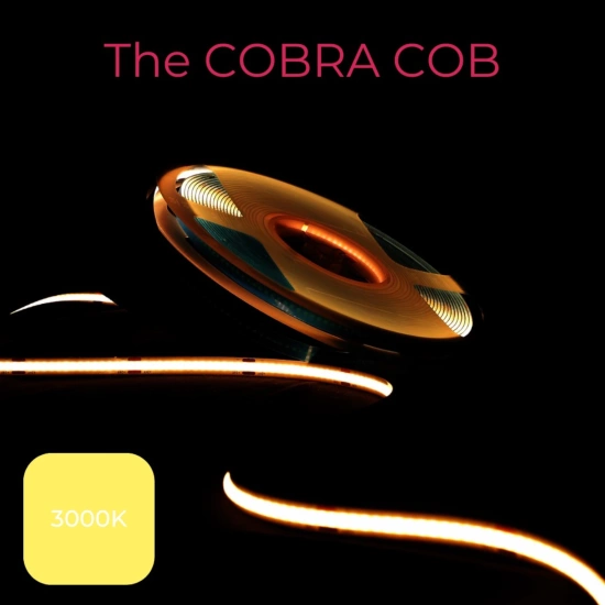 Grow The Jungle The Cobra COB 3000K 10W/1m FULL SPECTRUM 10m taśma LED grow do roślin + łączniki i sterownik